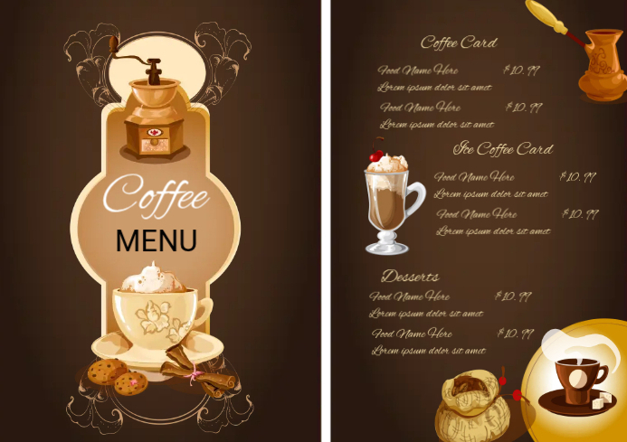 Restaurant Menu Design Cover