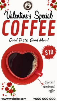 Coffee Menu Digital na Display (9:16) template