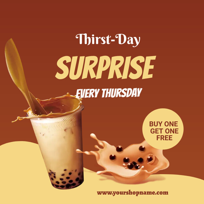 Coffee Menu flyers Instagram Post template