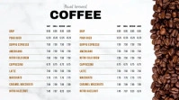 Coffee Menu Template - Coffee Digital Menu