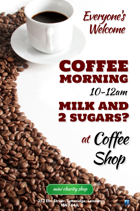 Coffee Morning Poster Template Postermywall