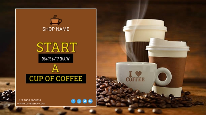 COFFEE POSTER (25) Wpis na Twittera template