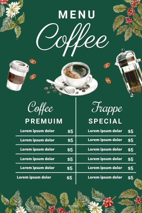 Coffee Premuim Poster template