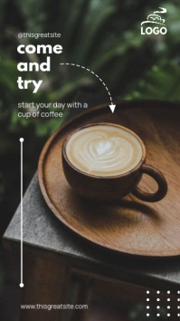 Coffee Promo new menu template Instagram Story