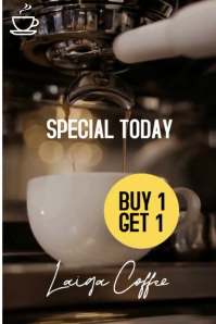 Coffee Promotion Poster Póster template