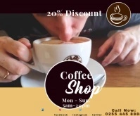 COFFEE SHOP 3 Large Rectangle template