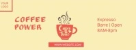 Coffee shop ad Facebook Cover Photo template
