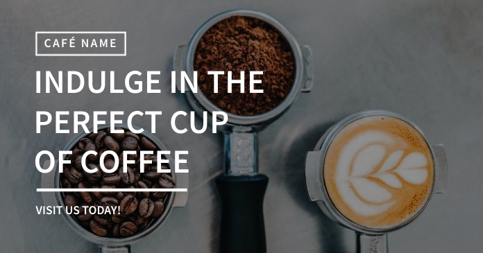 Coffee Shop Café Facebook Advertisement template