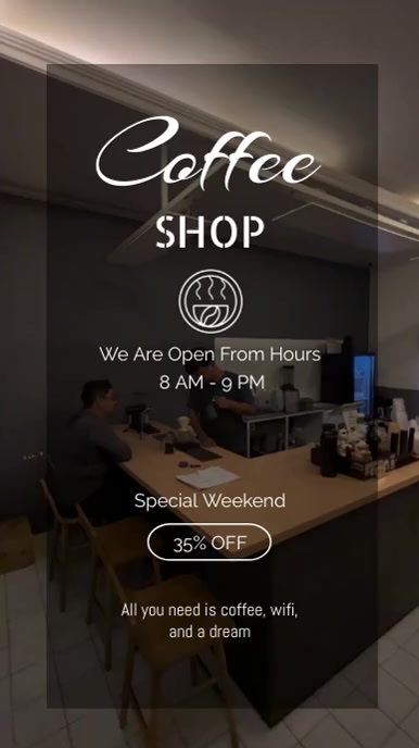 Coffee shop Template | PosterMyWall