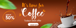 coffee shop Facebook Cover Photo template