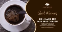 coffee shop Facebook Shared Image template