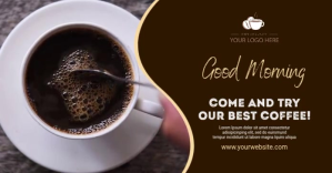 coffee shop Facebook Shared Image template