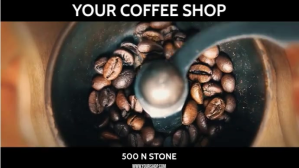 COFFEE SHOP Affichage numérique (16:9) template