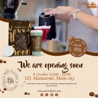 coffee shop Instagram Post template