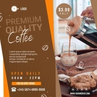 coffee shop Instagram Post template