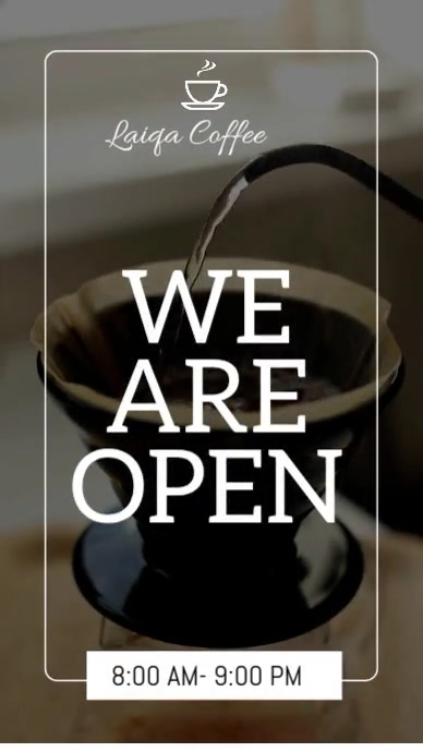 Coffee Shop Opening Template | PosterMyWall