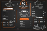 Coffee Shop Menu Poster template