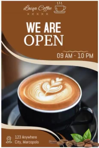 Coffee Shop Opening Iphosta template