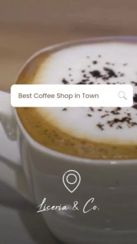 coffee shop template Reel de Instagram