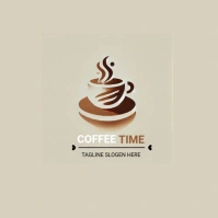 Coffee time Logo template