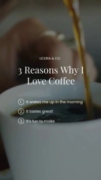 coffee time template Instagram Reel