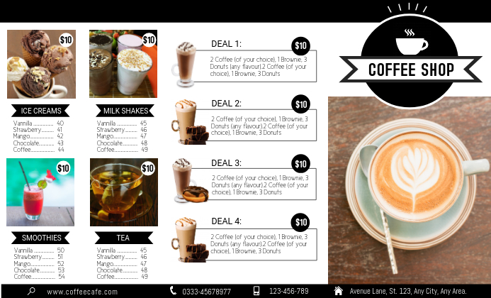 Create Menu Boards With Free Templates Postermywall
