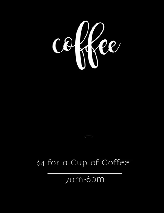 Coffee Video Pamflet (Letter AS) template