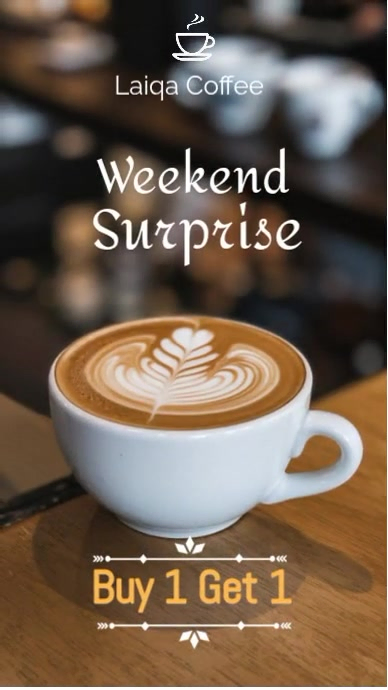 Coffee Weekend Promotion Template | PosterMyWall