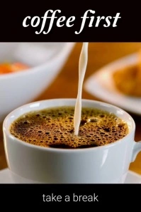 coffee3 Poster template