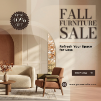 Brown Fall Furniture Sale Instagram-opslag Template