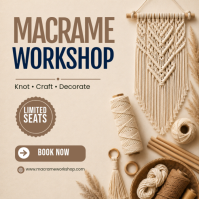Bruin Macrame Workshop Instagram na Post Template