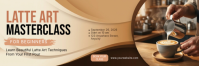 Cokelat Latte Art Masterclass ส่วนหัว Twitter Template
