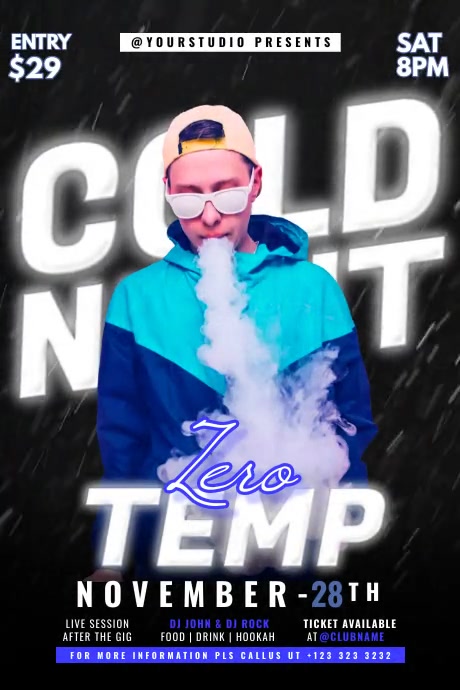 Cold Night Party Template | PosterMyWall