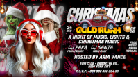 Cold Rush Christmas EDM Party YouTube Thumbnail template