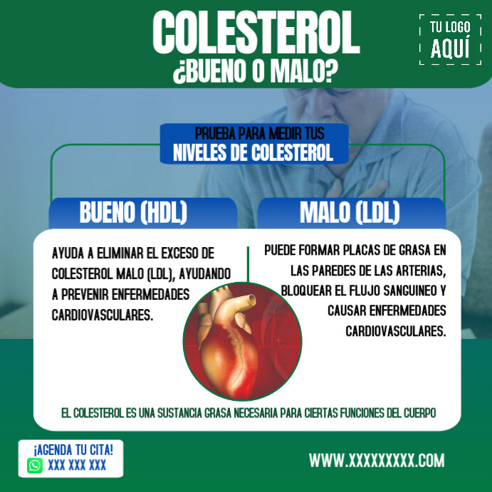 Colesterol Instagram Post template