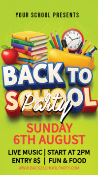 Collage Back To School Instagram Story template