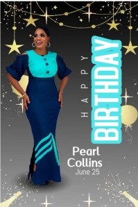 Collage Birthday Celebration Video Background  Poster template