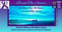 Collage Break The Silence Against Domestic Vi ภาพที่แชร์บน Facebook template