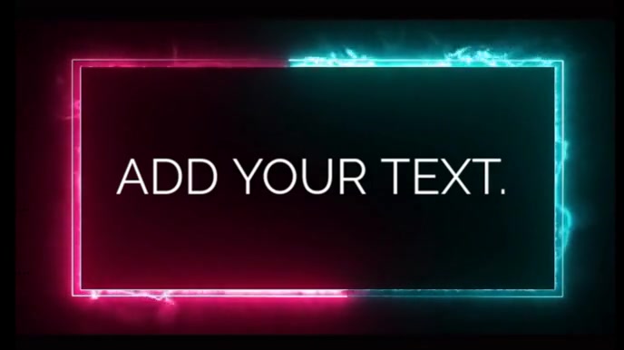 Collage Dynamic Neon Frame Video Template – Customizable Text For Branding And Promotion Digital Dis