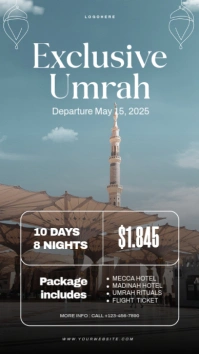 Collage Exclusive Umrah Instagram Story template