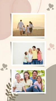 Collage Family Collage Digital Display (9:16) template