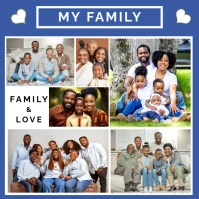Collage Family Square (1:1) template