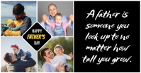 Collage Father's Day Celebration Facebook Shared Image template
