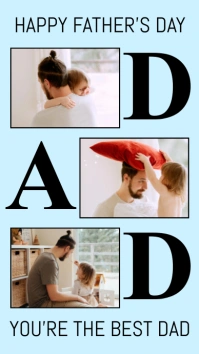 Collage Father's Day Wish Instagram Story template