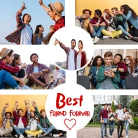 Collage Friendship Collage Template Design Instagram Post