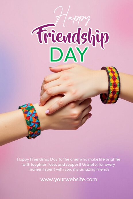 Collage Friendship Day Pinterest Graphic Pinterest-grafik template