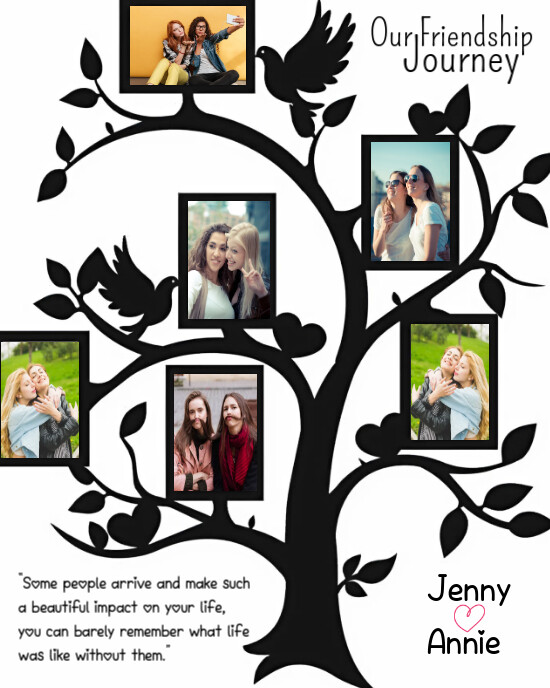 Collage Friendship Memory  Instagram Portrait template