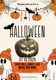 Branco Halloween Party A2 Template