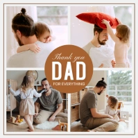 Collage Happy Father's Day Wishes Instagram P template