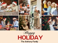 Collage Happy Holiday Yard Sign template